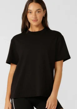 Lorna Jane LJ Basics T-shirt Black Clearance