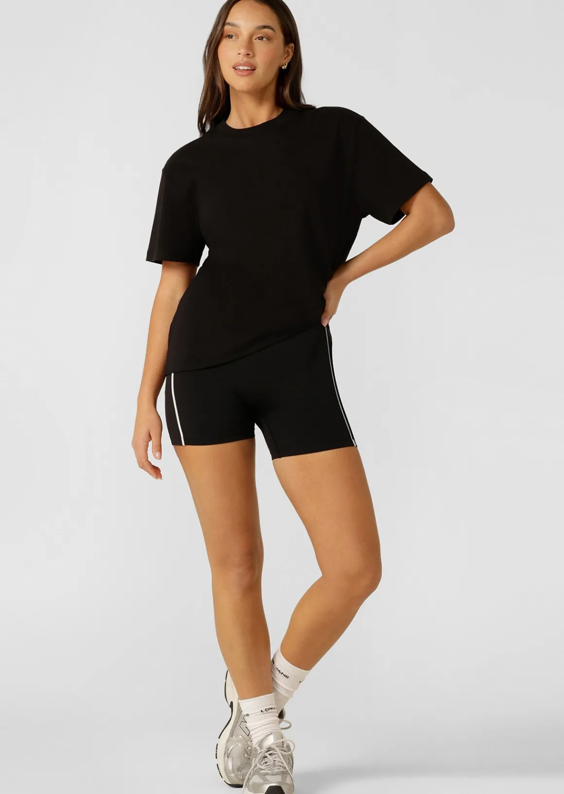 Lorna Jane LJ Basics T-shirt Black Clearance