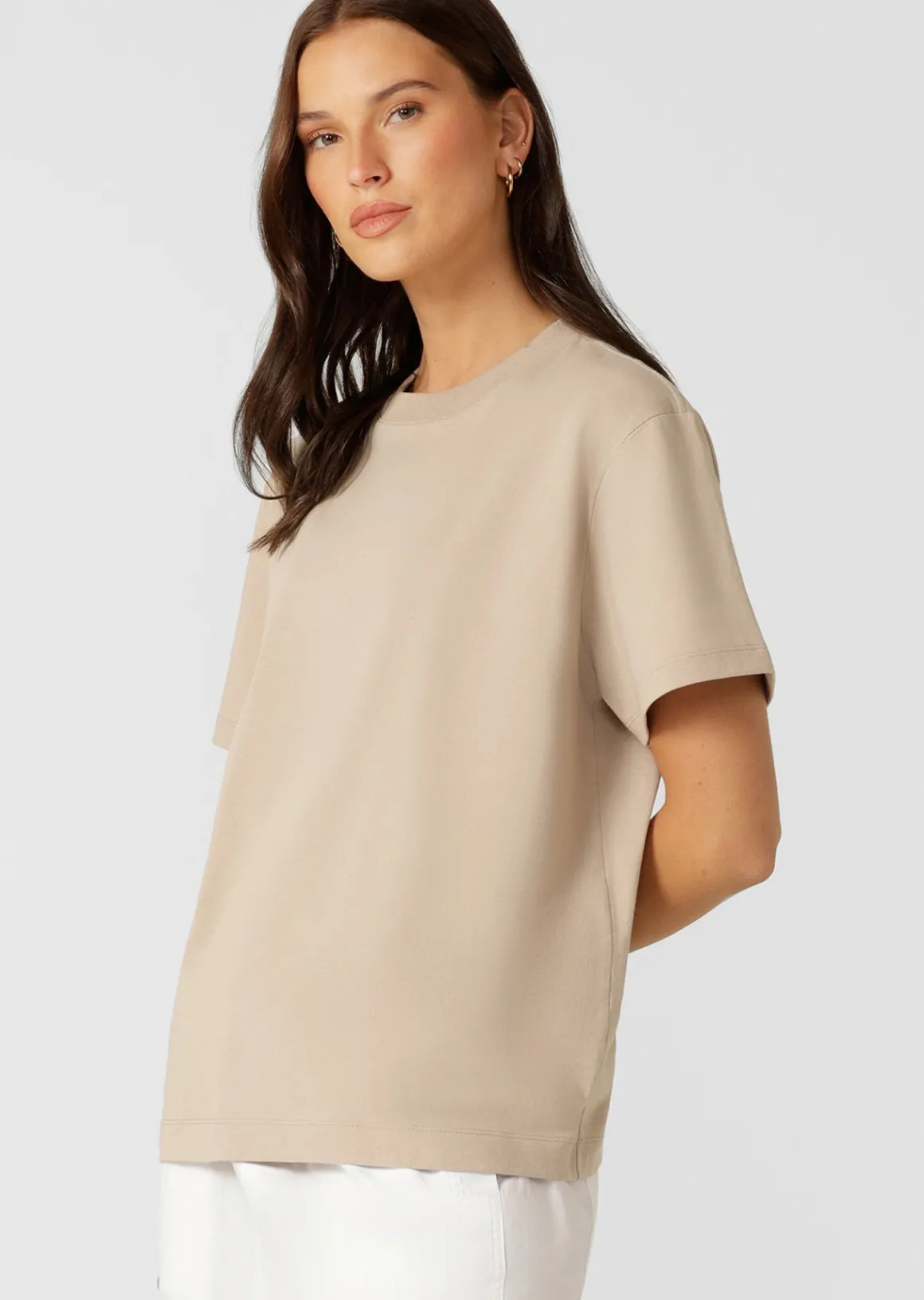 Lorna Jane LJ Basics T-shirt Latte
