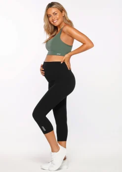 Lorna Jane LJ Maternity 7/8 Leggings Black Discount