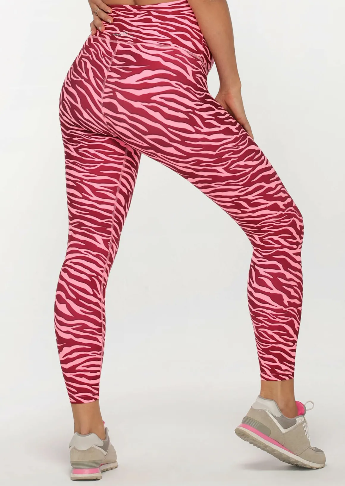 Lorna Jane LJ Maternity Ankle Biter Leggings BrightZebraPrint Outlet