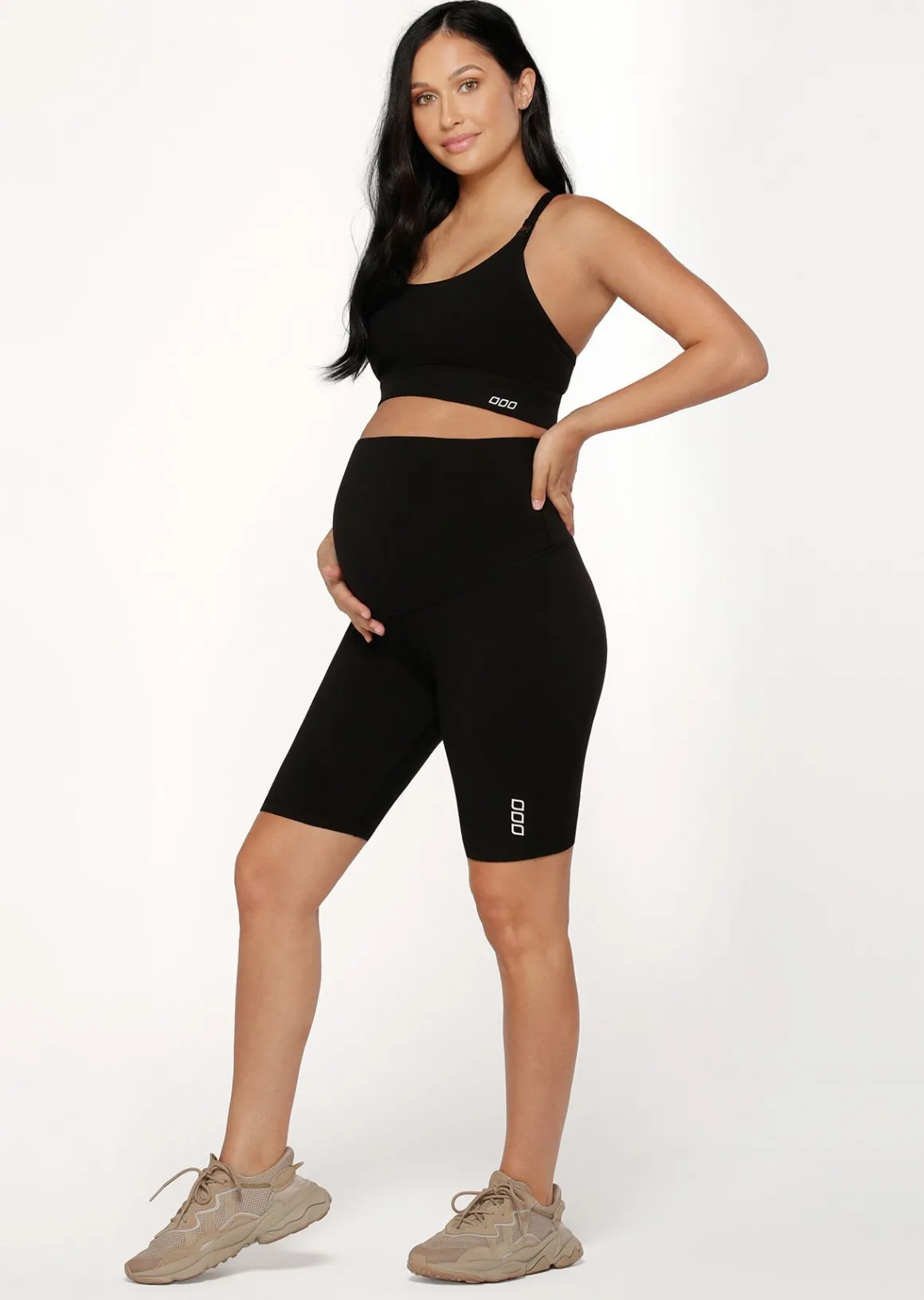 Lorna Jane LJ Maternity Bike Short Black New