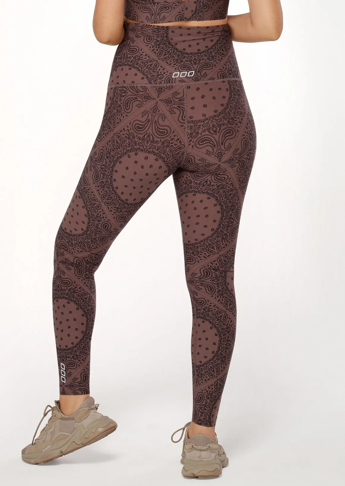 Lorna Jane LJ Maternity Full Length Leggings BandanaPrint Hot