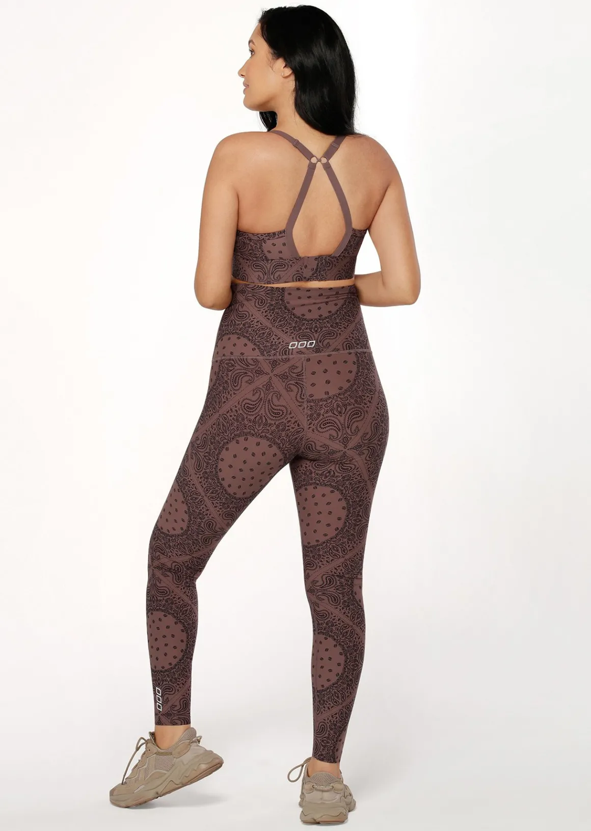 Lorna Jane LJ Maternity Full Length Leggings BandanaPrint Hot