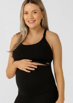 Lorna Jane LJ Nursing Bra Black Hot