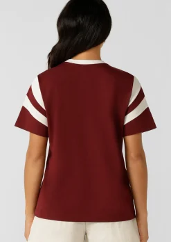 Lorna Jane LJ Track T-Shirt Merlot Best