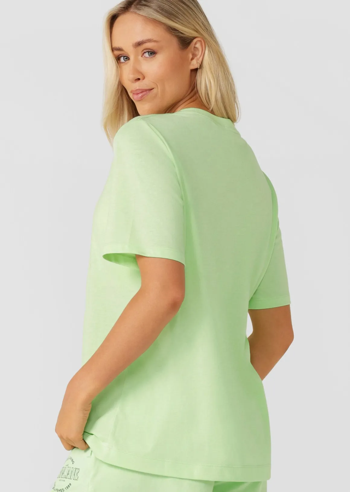 Lorna Jane Weekender Relaxed T-Shirt IceGreen Clearance