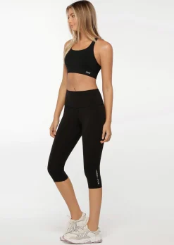 Lorna Jane Lotus 3/4 Leggings Black Sale