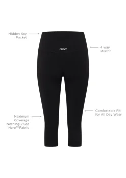 Lorna Jane Lotus 3/4 Leggings Black Sale
