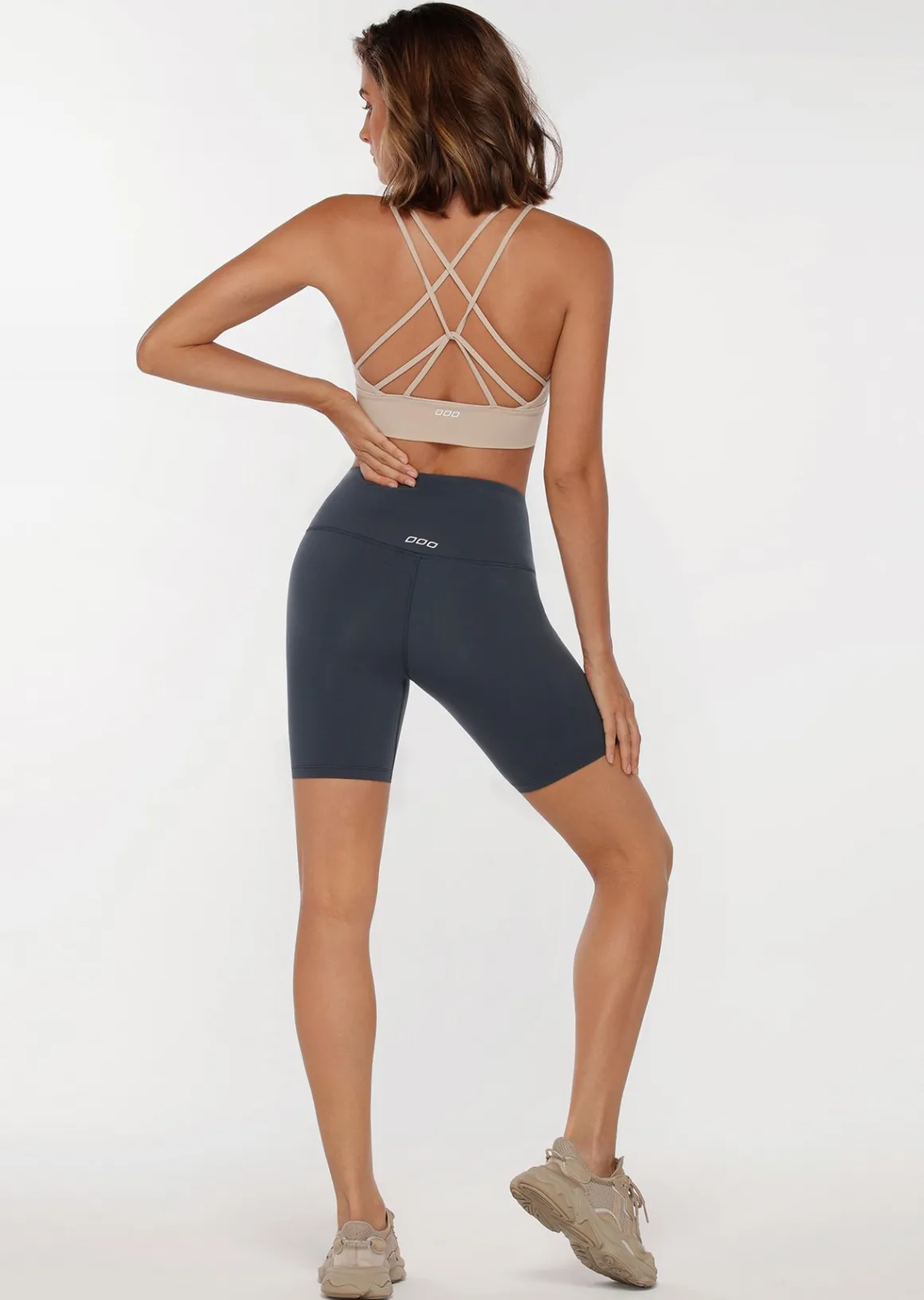 Lorna Jane Lotus Bike Short NightTimeBlue Discount