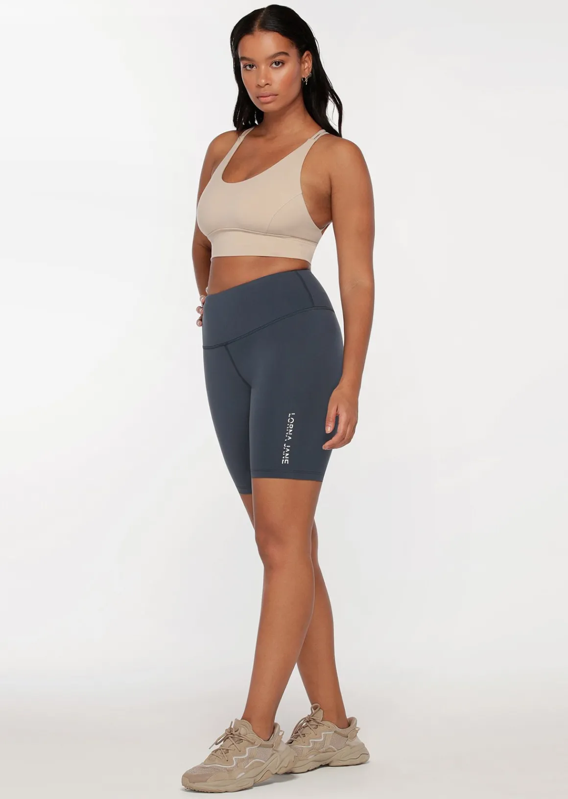 Lorna Jane Lotus Bike Short NightTimeBlue Discount