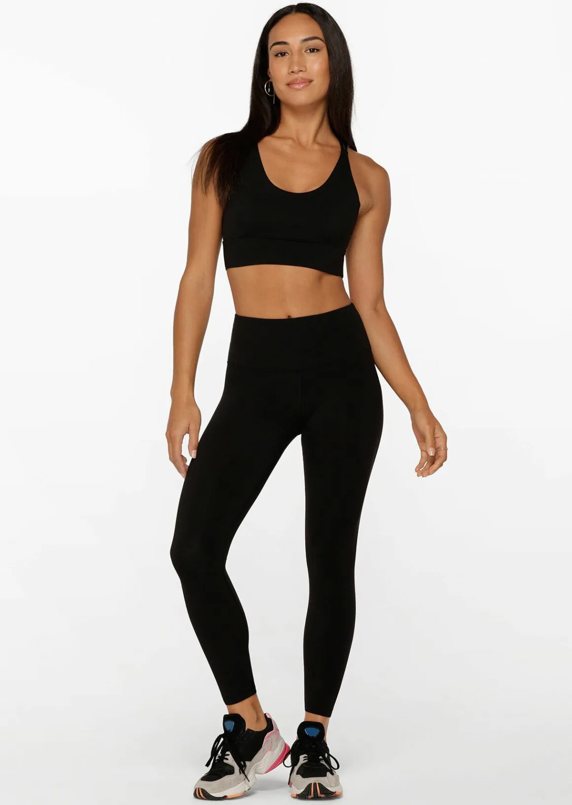 Lorna Jane Lotus Classic Ankle Biter Leggings Black Sale