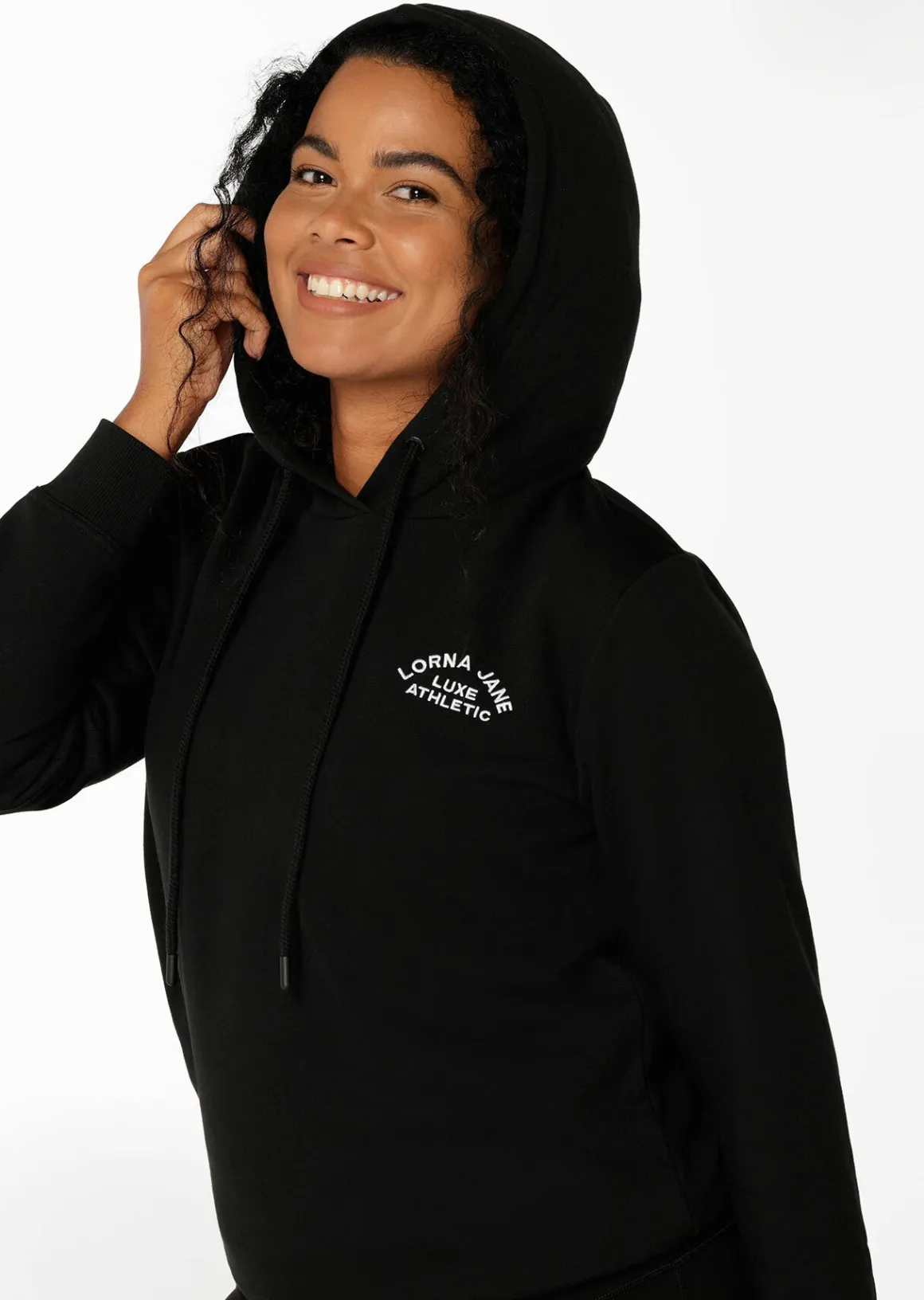 Lorna Jane Lotus Hoodie Black Sale