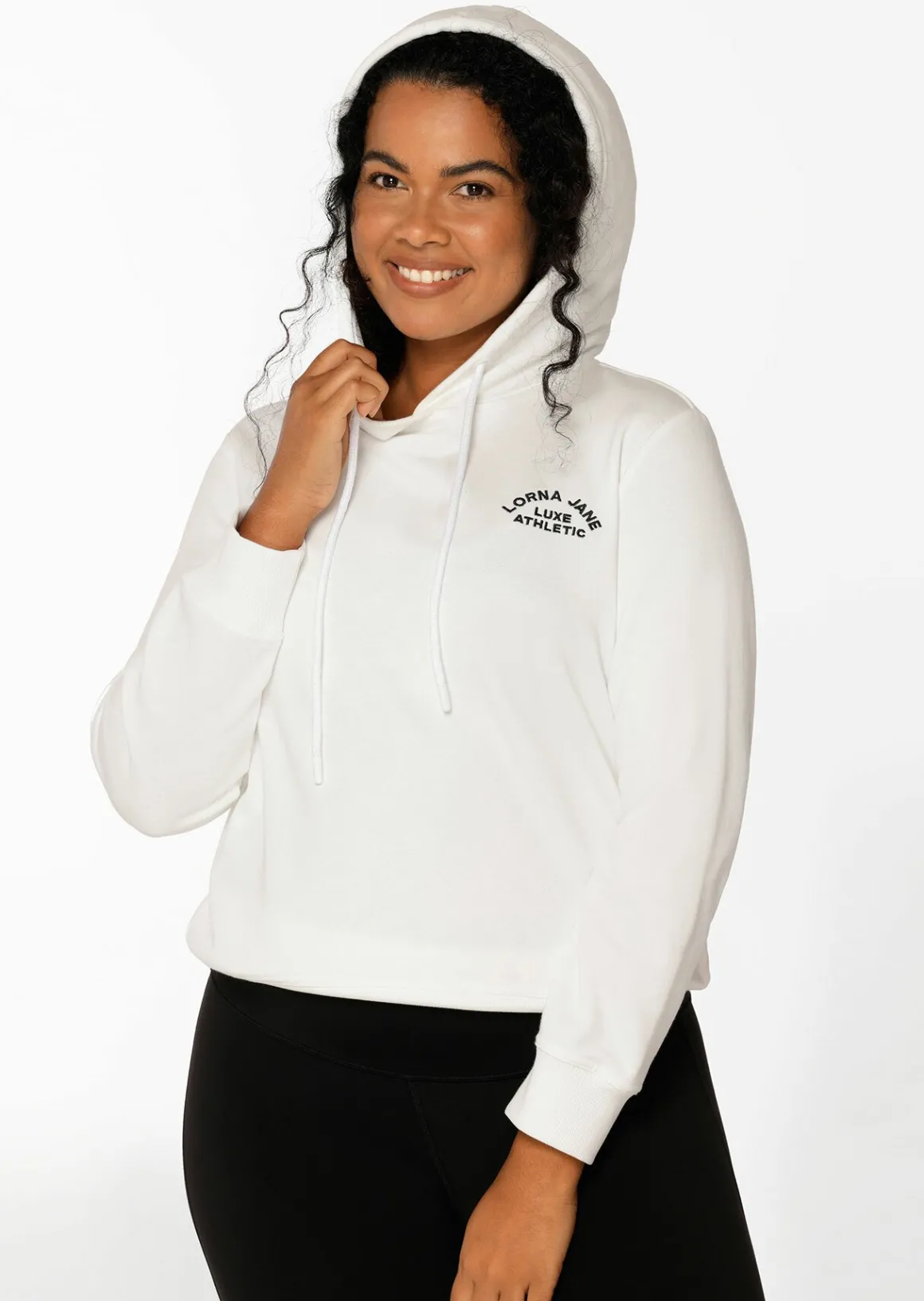 Lorna Jane Lotus Hoodie Porcelain Clearance