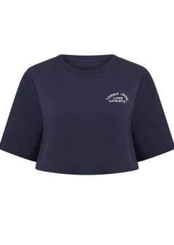 Lorna Jane Lotus Limited Edition Cropped Tee AshBlue Sale