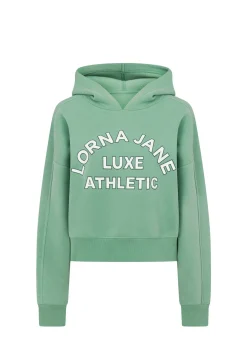 Lorna Jane Lotus Limited Edition Cropped Hoodie GreenJuice Best