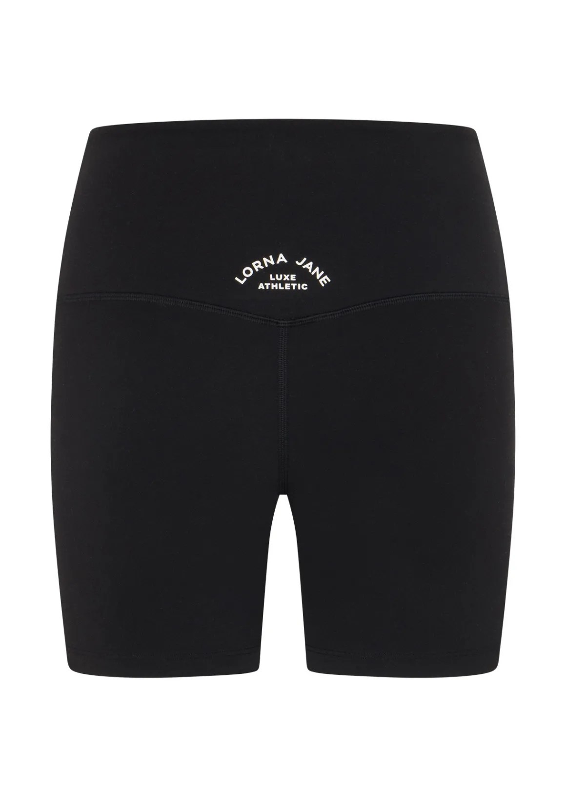 Lorna Jane Lotus Limited Edition No Chafe 12cm Bike Shorts Black Clearance