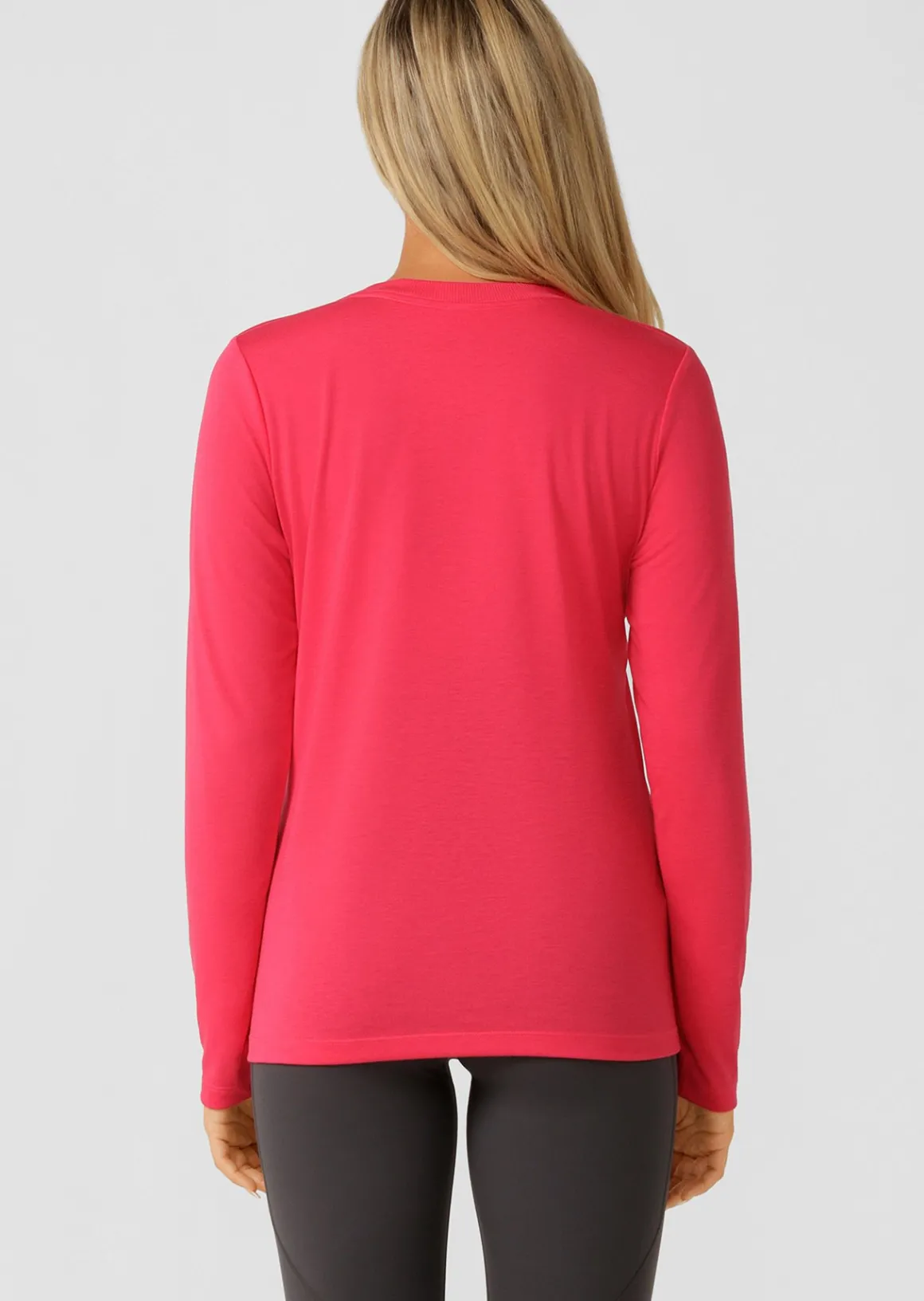 Lorna Jane Lotus Long Sleeve Top NeonRaspberry Clearance