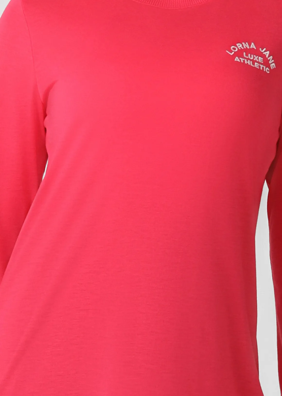 Lorna Jane Lotus Long Sleeve Top NeonRaspberry Clearance
