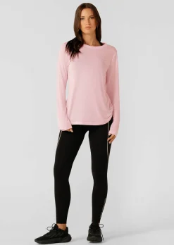 Lorna Jane Lotus Long Sleeve Top PalePeony Outlet