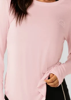 Lorna Jane Lotus Long Sleeve Top PalePeony Outlet