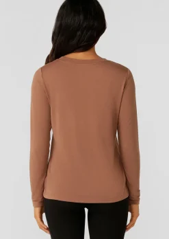 Lorna Jane Lotus Long Sleeve Top Clove Clearance