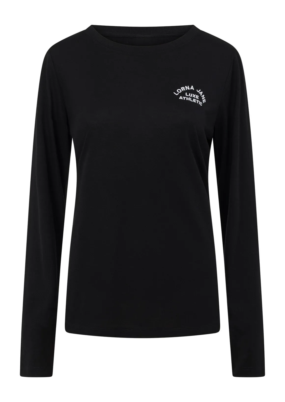 Lorna Jane Lotus Long Sleeve Top Black New
