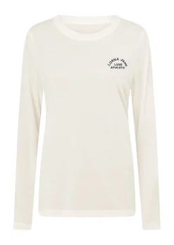 Lorna Jane Lotus Long Sleeve Top Porcelain New