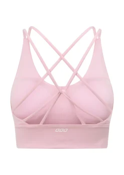 Lorna Jane Lotus Longline Sports Bra SweetPink Clearance