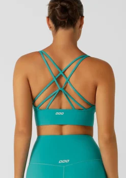 Lorna Jane Lotus Longline Sports Bra Maui Outlet