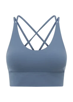 Lorna Jane Lotus Longline Sports Bra MoonlightBlue Clearance