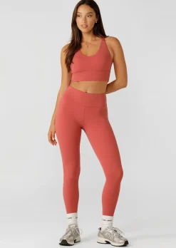 Lorna Jane Lotus Longline Sports Bra Earth Best