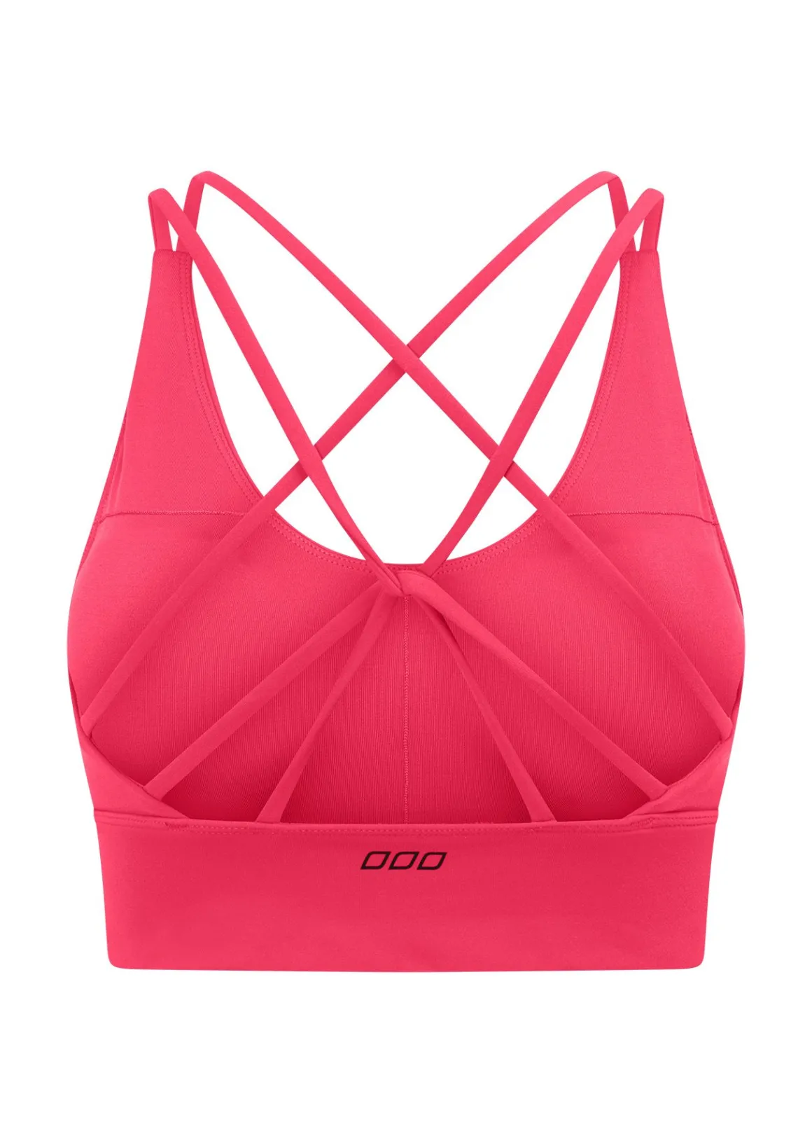 Lorna Jane Lotus Longline Sports Bra NeonRaspberry Hot
