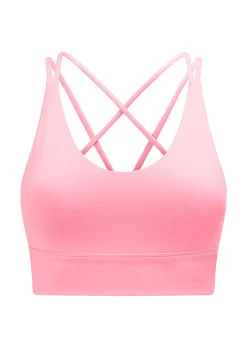 Lorna Jane Lotus Longline Sports Bra VividBubblegum