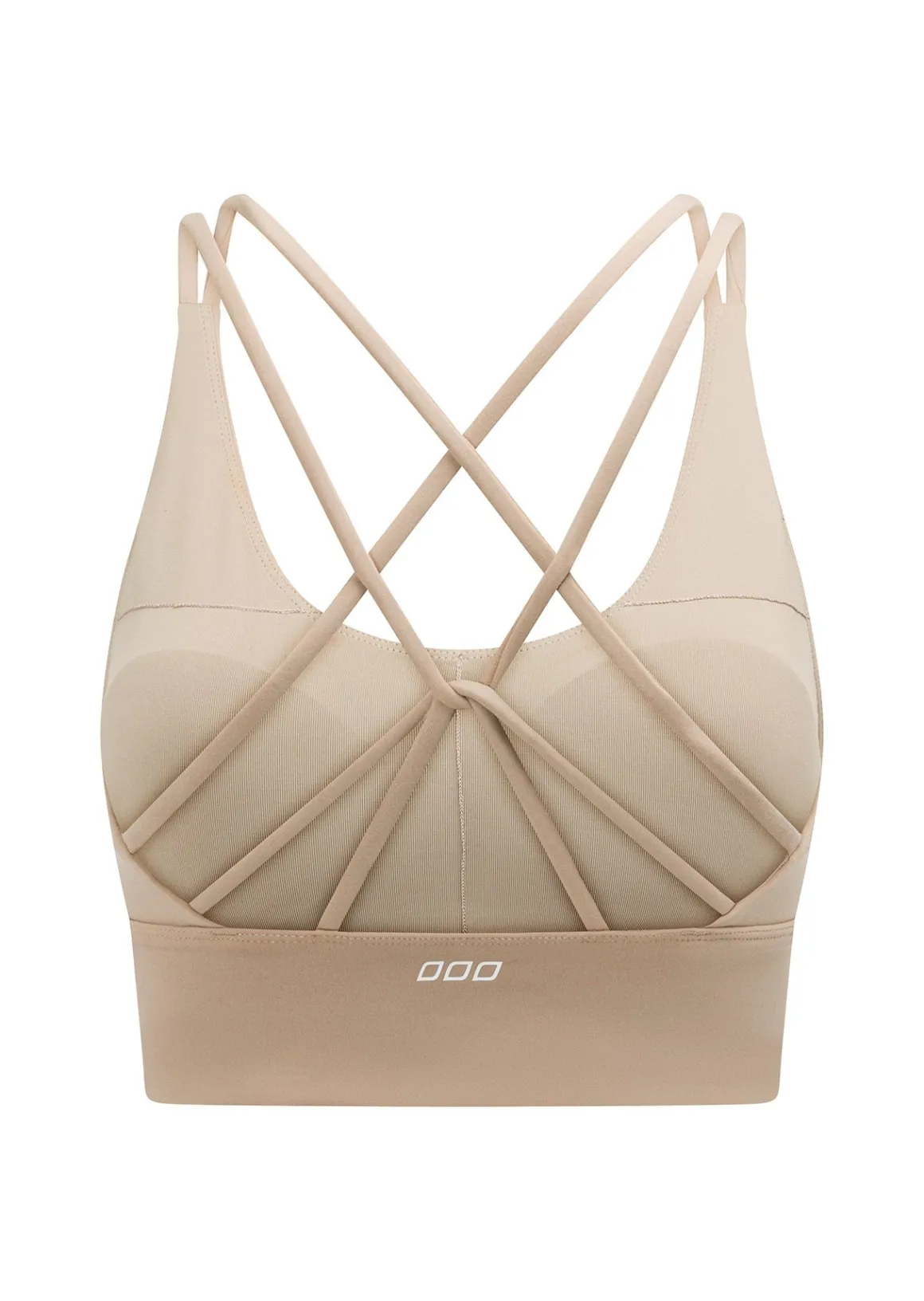 Lorna Jane Lotus Longline Sports Bra DarkOffWhite Hot