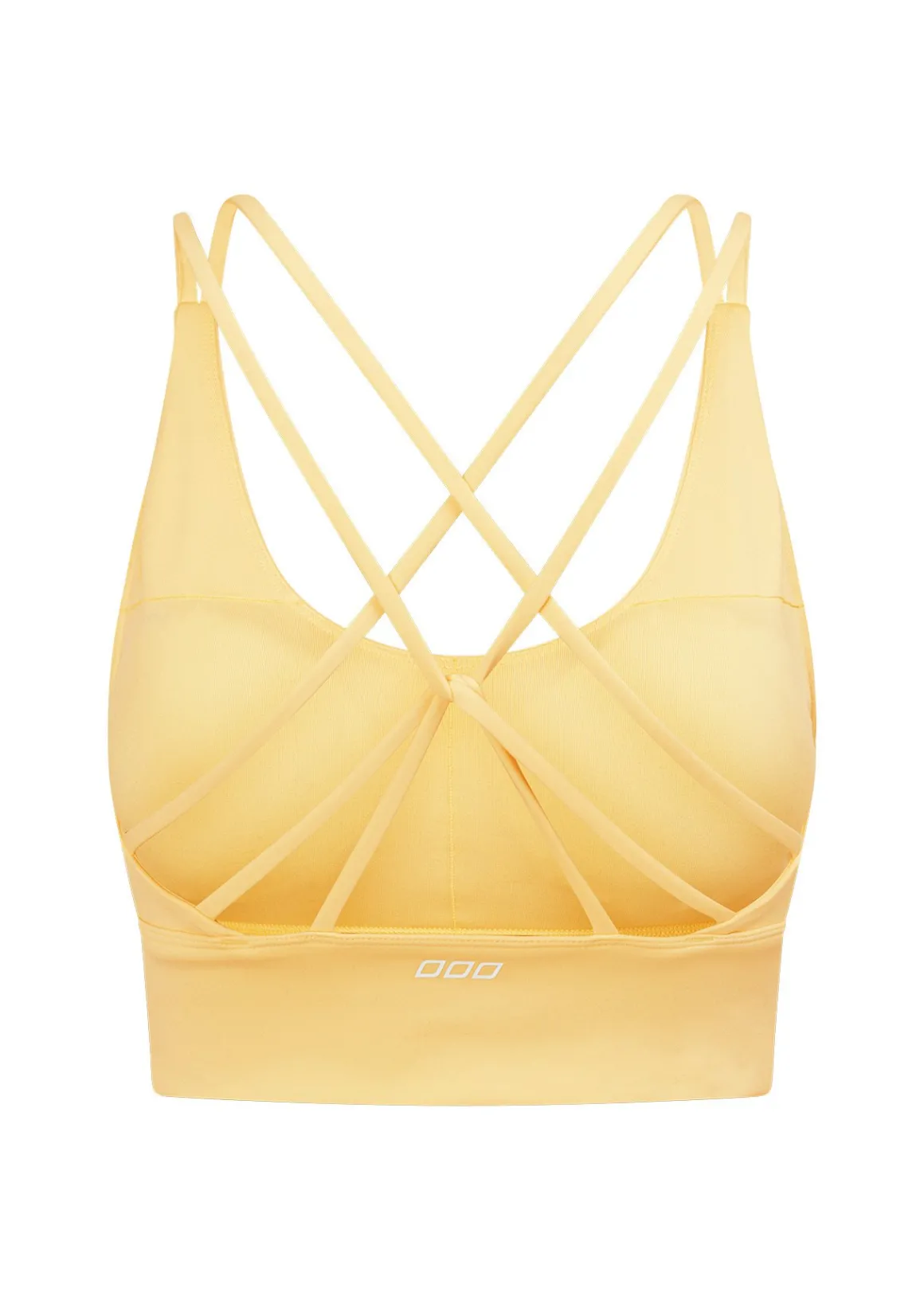 Lorna Jane Lotus Longline Sports Bra LemonCream Sale