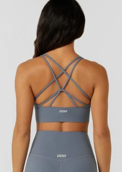 Lorna Jane Lotus Longline Sports Bra PowderGrey Discount