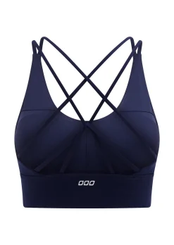 Lorna Jane Lotus Longline Sports Bra FrenchNavy New