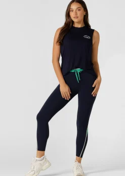 Lorna Jane Lotus Muscle Tank FrenchNavy Sale