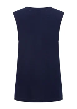 Lorna Jane Lotus Muscle Tank FrenchNavy Sale