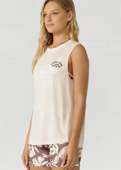 Lorna Jane Lotus Muscle Tank Cream Clearance