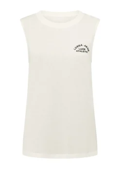 Lorna Jane Lotus Muscle Tank Cream Clearance