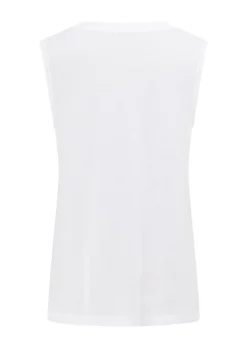 Lorna Jane Lotus Muscle Tank White Sale
