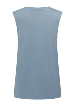 Lorna Jane Lotus Muscle Tank WashedOutBlue