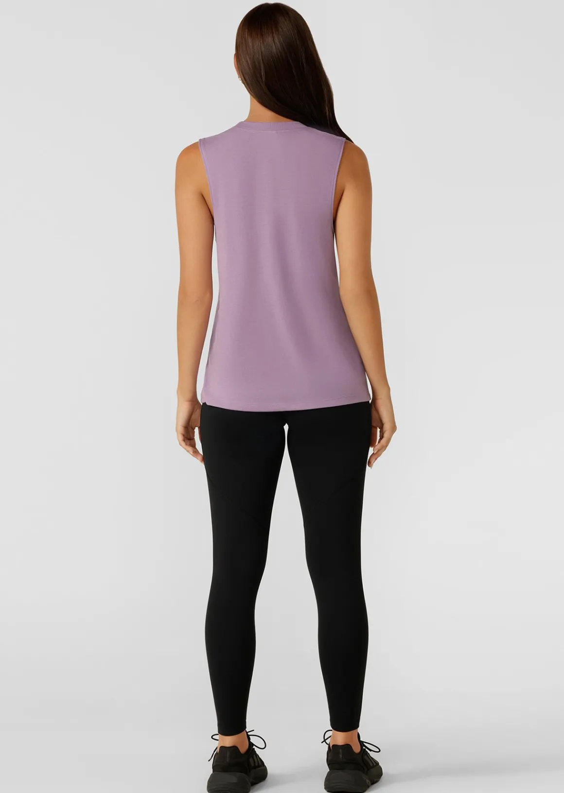 Lorna Jane Lotus Muscle Tank DustedViolet Online