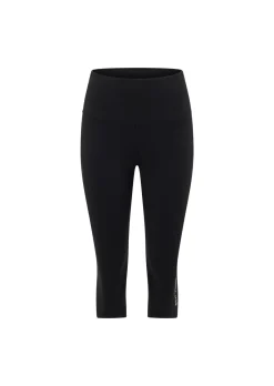 Lorna Jane Lotus No Chafe 3/4 Leggings Black New