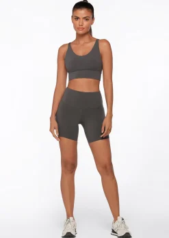 Lorna Jane Lotus No Chafe 16cm Bike Short Titanium Outlet