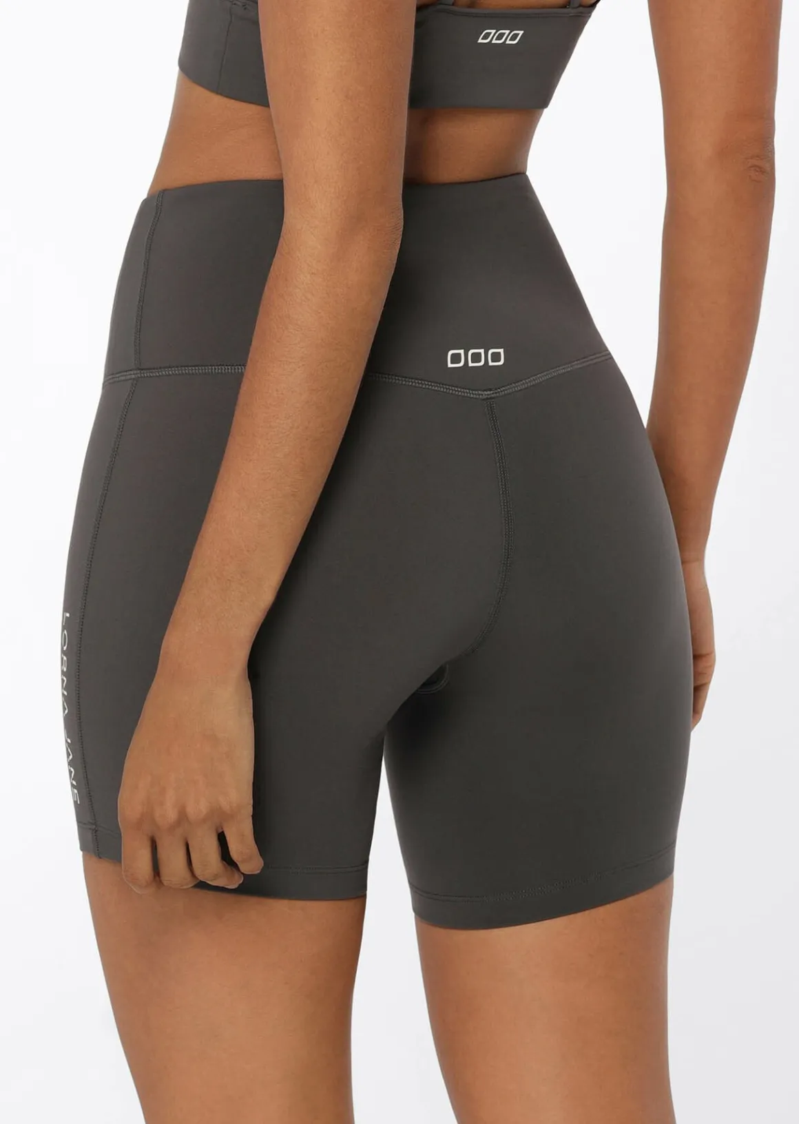 Lorna Jane Lotus No Chafe 16cm Bike Short Titanium Outlet