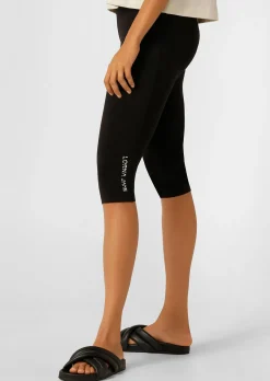 Lorna Jane Lotus No Chafe Phone Pocket 3/4 Leggings RecycledBlack Hot