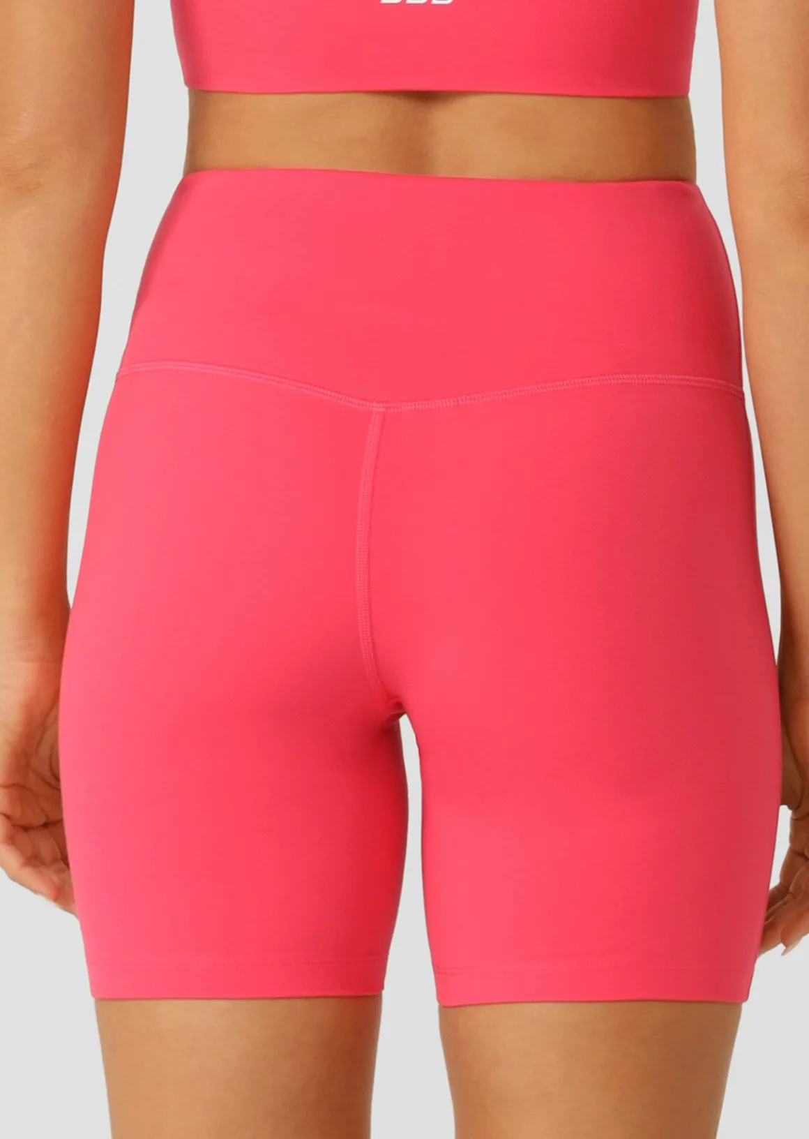 Lorna Jane Lotus No Chafe Phone Pocket 16cm Bike Shorts NeonRaspberry Outlet